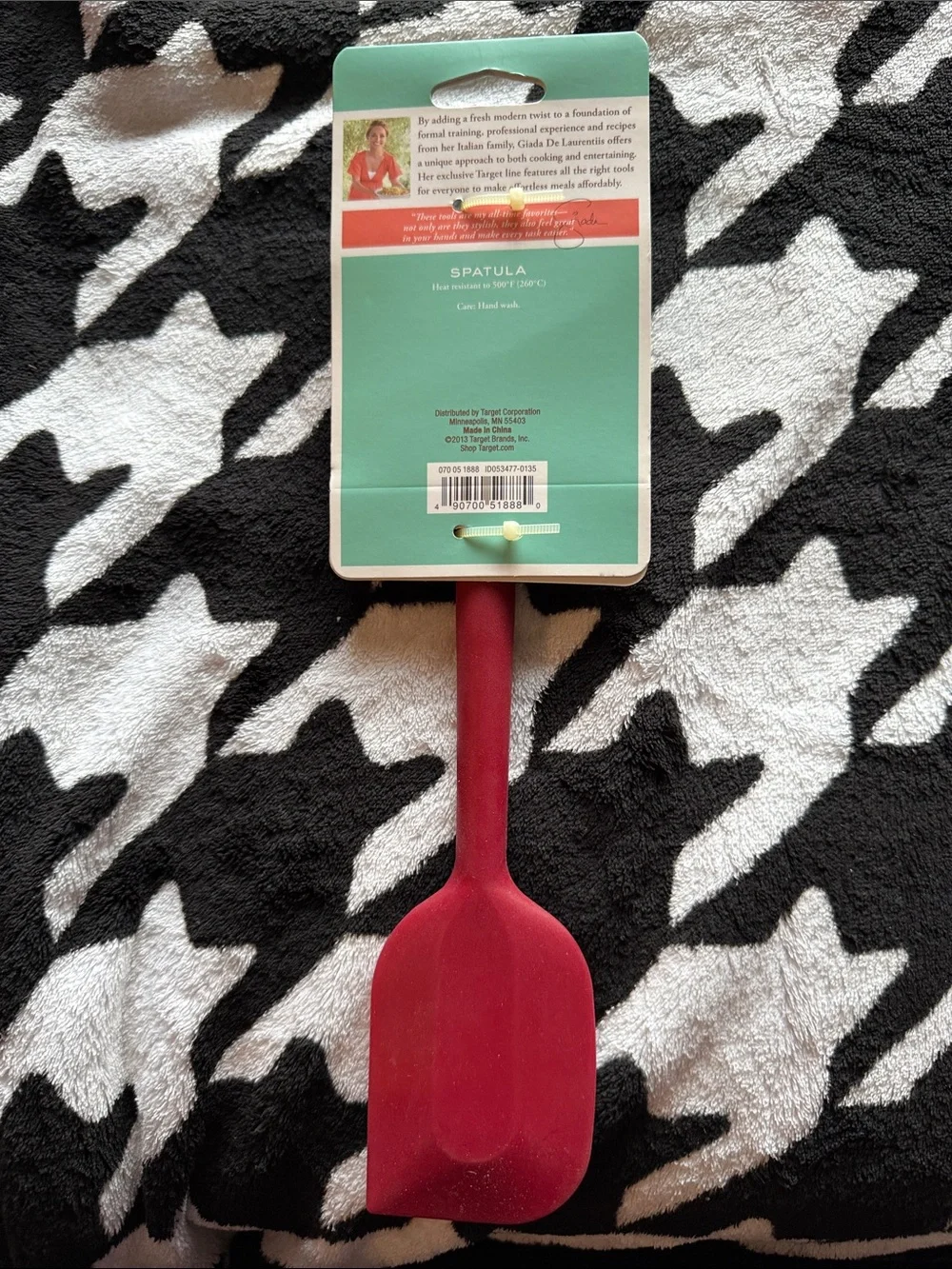 Giada Red Silicone & Bamboo Spatula + 3 Red Silicone Spatulas